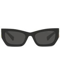 Miu Miu - Logo-Lettering Sunglasses - Lyst
