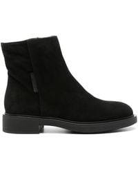 Gianvito Rossi - Shearling-Lining Suede Boots - Lyst