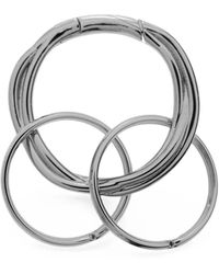 Jil Sander - Engraved-Logo Twisted-Effect Keyring - Lyst