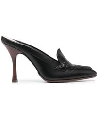 Tod's - Hand-Stitched Loafer-Style Mules - Lyst