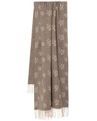 Liu Jo - Herringbone-Pattern Monogram-Print Scarf - Lyst
