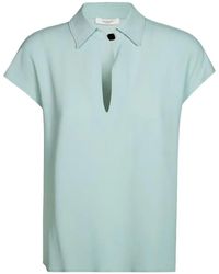 Glanshirt - Short-Sleeve V-Neck Blouse - Lyst