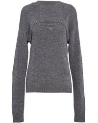 Prada - Maglione Con Design A Strati - Lyst