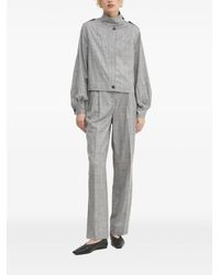 Bruuns Bazaar - Checked High-Neck Jacket - Lyst