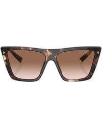 Prada - Square-Frame Tortoiseshell-Effect Sunglasses - Lyst