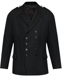 Yohji Yamamoto - Blazer Met Dubbele Rij Knopen - Lyst