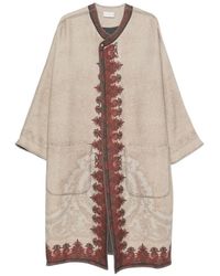 Pierre Louis Mascia - Kimono À Motif Cachemire Et Surpiqûres - Lyst