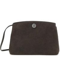 Liffner - Pushlock Pouch Ostrich-Effect Clutch Bag - Lyst