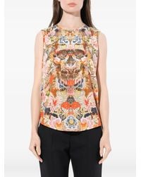 McQueen - Floral Skull Vest - Lyst