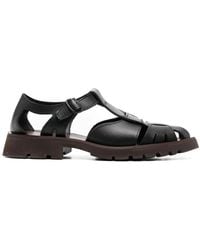 Hereu - Pesca Cut-Out Detail Leather Sandals - Lyst