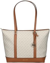 MICHAEL Michael Kors - Large Temple Monogram Charm Tote Bag - Lyst