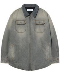 Off-White c/o Virgil Abloh - Bookish Zip-Up Denim Jacket - Lyst