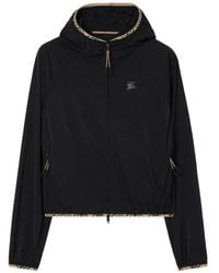 Burberry - Stretch Nylon Hooded Jacket - Lyst