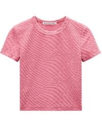 Alexander Wang - Logo-Embossed T-Shirt - Lyst