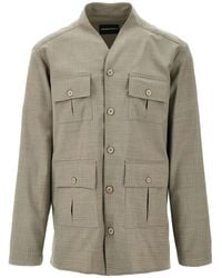 Emporio Armani - ボタン ジャケット - Lyst
