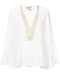 Zeus+Dione - Striped Contrast Trim Blouse - Lyst