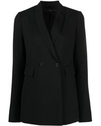 SAPIO - Double-breasted Fitted Blazer - Lyst