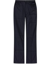 Balenciaga - Straight-Tailored Wool Trousers - Lyst