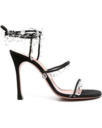 AMINA MUADDI - Tina 105mm Lace-up Sandals - Lyst
