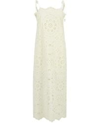 Zimmermann - Vestido Midi Rhiannon De Algodon - Lyst