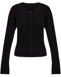 Issey Miyake - Pleated Cardigan - Lyst