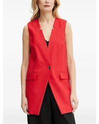 SIMONA CORSELLINI - Button Sleeveless Jacket - Lyst