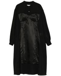 Undercover - Satin-Panelled Layered Dress - Lyst