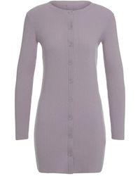 SABLYN - Vienna Geribbelde Vestjas Met Knopen - Lyst