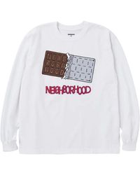 Neighborhood - T-Shirt Met Lange Mouwen En Grafische Print - Lyst
