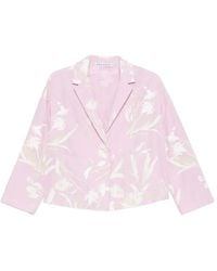 ROSSO35 - Floral Print Jacket - Lyst