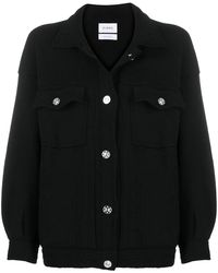 Barrie - Contrast-Stitching Denim-Effect Jacket - Lyst