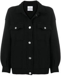 Barrie - Contrast-Stitching Denim-Effect Jacket - Lyst