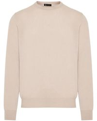 Colombo - Crew-Neck Ribbed-Trim Sweater - Lyst