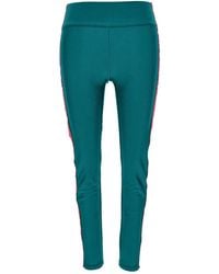 Versace Jeans Couture - Embossed-Logo Leggings - Lyst