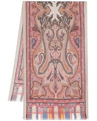 Etro - Cashmere And Silk Blend Scarf - Lyst
