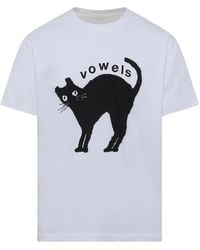 vowels - Kitty Graphic-Print T-Shirt - Lyst