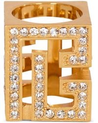 Balmain - 3D Ring Mit Strass - Lyst