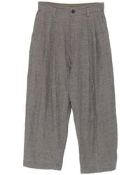 Ziggy Chen - Check-Pattern Trousers - Lyst