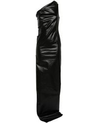 Rick Owens - Athena Maxi Kleid in Laquered Jeans - Lyst