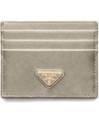 Prada - Tarjetero Con Logo Triangular - Lyst