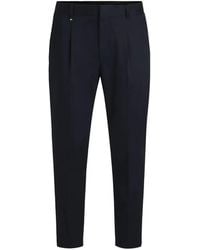 BOSS - Stretch Formal Trousers - Lyst