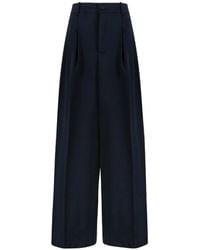 P.A.R.O.S.H. - Pleated Wide-Leg Trousers - Lyst
