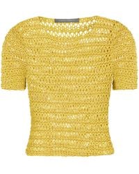 Alberta Ferretti - オープンニット トップ - Lyst