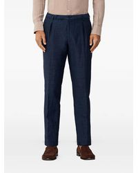 Hackett - Pantalon Chiné À Design Plissé - Lyst