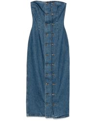 ROTATE BIRGER CHRISTENSEN - High-Neck Wool And Cashmere Jumper With Ff Polka Dot Embroidery - Lyst
