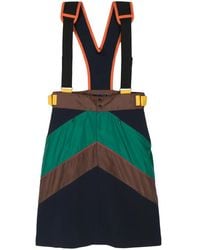 Kolor - Colour-Block Dungaree Dress - Lyst