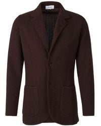 Lardini - Herringbone-Knit Jacket - Lyst