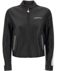 CASABLANCA - Leather Racer Jacket - Lyst