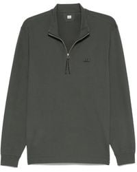 C.P. Company - Sweat En Coton À Col Zippé - Lyst