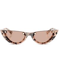 Jimmy Choo - Tortoiseshell Cat-Eye Sunglasses - Lyst